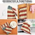 thumbnail image 4 of USA Flag Tea Towels Set of 6 Statue of Liberty Kitchen Dish Cloth with Hanging Loop, 18"x28"Lint-Free Absorbent Towel for Kitchen Drying Wiping and Cleaning, 4 of 7
