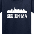 thumbnail image 4 of Inktastic Boston Massachussetts Skyline Youth T-Shirt, 4 of 5