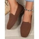 thumbnail image 2 of Knitted Flats, Soft Bottom, Slip-on Loafers, Breathable, Non-slip, Comfortable Footwear, 2 of 4