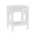 thumbnail image 1 of Linon Luster 1-Drawer Wood End Table in White, 1 of 12