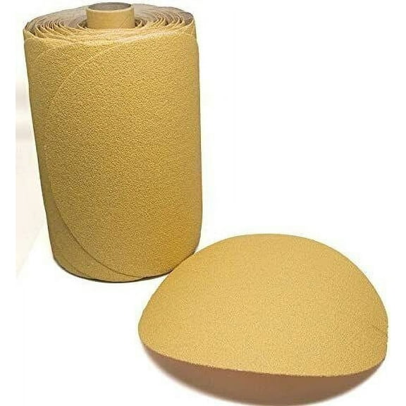 SATC 6 inch 100 Grit Sanding Discs, 100 pack, Adhesive Sandpaper Roll for Polishing