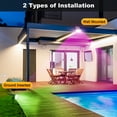 thumbnail image 5 of Solar Color Changing Lights Outdoor, 9 Color Modes Landscape Spotlights, Dusk To Dawn Solar Powered Spot Lights For Outside, Solar Garden Lights For Yard, Pathway, Tree 10 Pack (Multicolor), 5 of 6