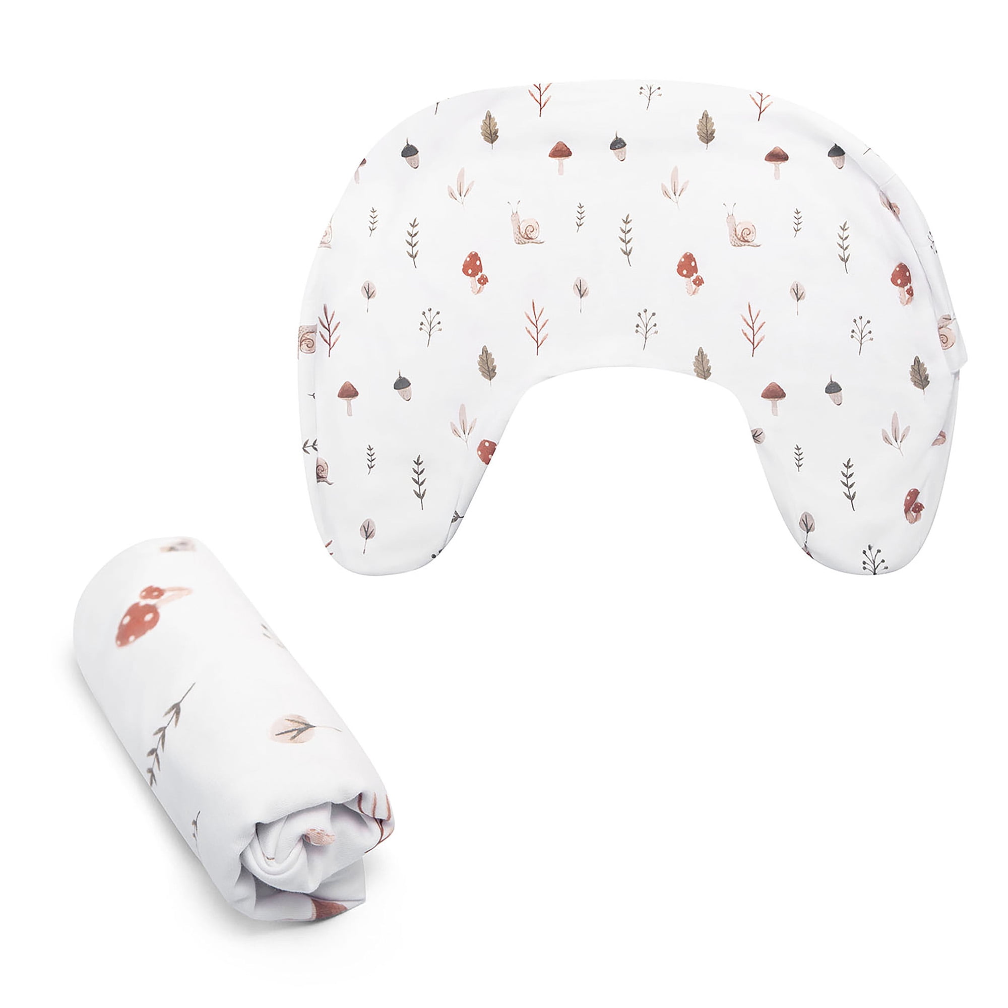 Boppy New Nursing Pillow Organic Cover, Neutral Forest Floor