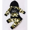 thumbnail image 4 of Styles I Love Infant Baby Boys Daddy's Boy Green Camouflaged Long Sleeve Hoodie and Pants 2pcs Cotton Outfit (80/3-6 Months), 4 of 7