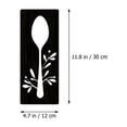 thumbnail image 2 of IBASETOY 1 Set Utensil Wall Decor Black Wood Sign for Restaurant Rustic Atmosphere, 2 of 6
