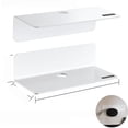 thumbnail image 2 of Estante flotante de almacenamiento de pared sin perforaciones de acrílico, estante de pared para colgar en la cocina, baño, estante de exhibición, 2 of 4