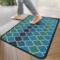 thumbnail image 4 of Blue Green Checkered Pattern Door Rugs,Washable Non Slip Door Mats Indoor,Decorative Door Mats,Entry Mat Indoor for Entrance,Bedroom,Kitchen,Bathroom,30"x17", 4 of 6