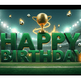 thumbnail image 3 of Football Theme Happy Birthday Party Banner Decorative Soccer Ball Balloons Polyester Material for Kids Birthday Celebration Outdoor Event Sports Party, 3 of 7