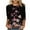 #04Pink, variant on ZVAVZ Womens Tshirts Loose Fit Cotton, Womens Summer 3/4 Sleeve T Shirt Three Quarter Sleeve Top for Womens Lightweight Round Neck Loose Fit Tee Blouse Sequin Crop Tops for Women Saree