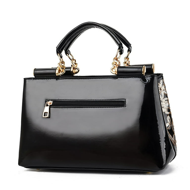 Cocopeaunt Ladies Luxury Patent Leather Handbag