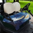 thumbnail image 2 of Golf Cart Seat Covers for 2 Seater, Blue Yellow Abstract Soft Microfiber Cart Seat Towel Blanket, Modern Oil Painting Art Absorbent Breathable Non Slip Bench Seats Protector for Golf Course 51"x31", 2 of 9