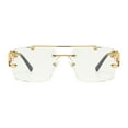 thumbnail image 2 of Rectángulo Gafas sin montura Gafas de sol sin montura Gafas de sol modernas de verano con borde blanco jinwen anteojos sin montura, 2 of 8