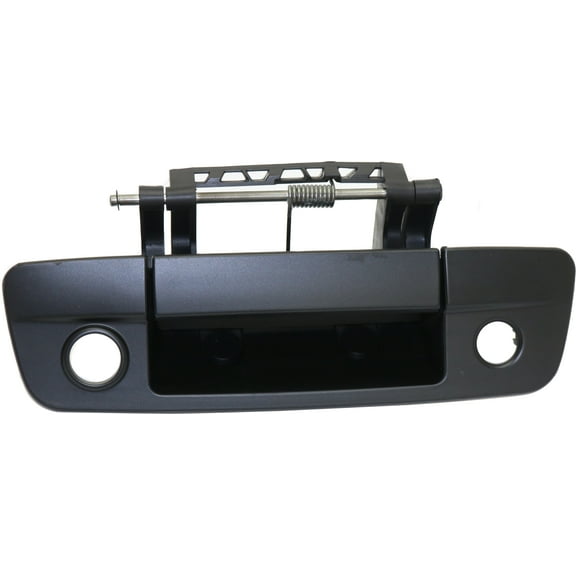 Tailgate Handle Compatible with RAM FULL SIZE P/U 2009-2012 Outside Primed Black with (Camera/Key Holes) and Cable