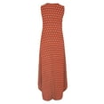 thumbnail image 4 of SMihono Robes Bohèmes d'Été pour Femmes Grande Taille Décontractées Amples d'Été Imprimées Robe Débardeur Robe de Plage Col Rond Sans Manches Robes, 4 of 5