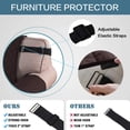 thumbnail image 4 of Dinheiro Fundas para Sofás Fundas para Sofás Protector De Muebles Acolchado Reversible Resistente Al Agua Protector De Sofá Mejorado con Correas Elásticas Espuma Antideslizante Micro Tela Funda para, 4 of 8