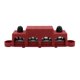 thumbnail image 1 of Bloque de distribución de energía de 4 pernos con cubierta para cableado solar, clasificación de 48 V y 250 amperios, resistente Rojo M10, 1 of 5