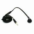 thumbnail image 4 of Wired Earphone Mono Headset for LG K8X, Tribute Monarch, Phoenix 5, Fortune 3, Aristo 5 - Single Earbud 3.5mm Headphone Flat Black Y1Z, 4 of 5