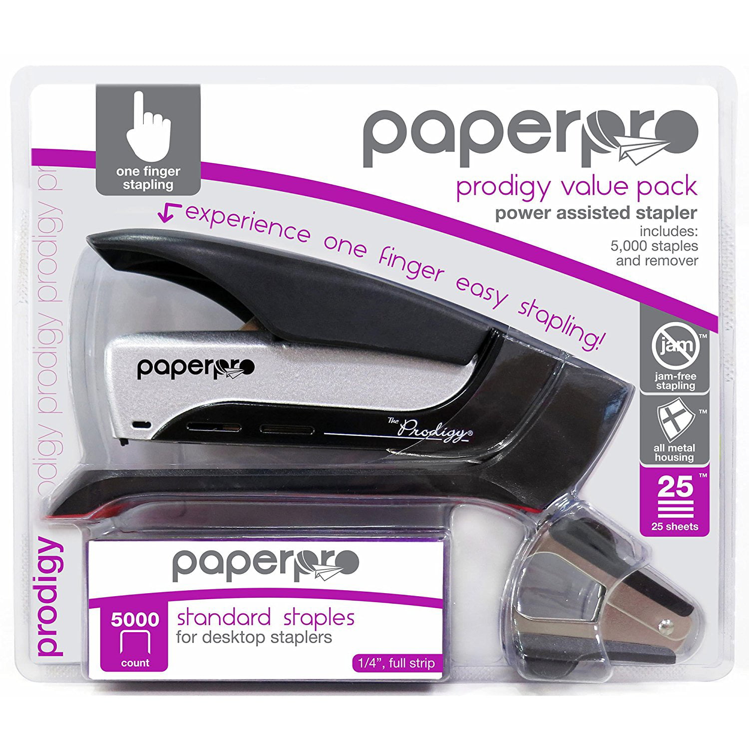 Paperpro 1111 Stapler Prodigy Value Pack Office Products Desktop ...