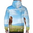 thumbnail image 7 of Salouo Cow Grazing Nature Pattern Men's Fall Hoodie Sweatshirt,Sport Hoodie with Pockets for Men Pullover Casual Hooded Sweatshirt-4X-Large, 7 of 7