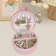 thumbnail image 5 of Caja de joyería portátil Yinane organizador de joyas Rosa Bandeja de almacenamiento de joyas, 5 of 8