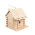 thumbnail image 2 of Wooden Bird House and Feeder for Outdoors, Hanging Bird Nest Box for Courtyard Garden, Parrot Breeding and Wild Birds, Paintable DIY Graffiti Design, 2 of 6