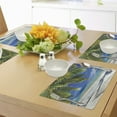 thumbnail image 4 of Ambesonne Beach Place Mats Set of 4, Sandy Palm Coconut Sea, Standard Size, Cream Navy Green, 4 of 6