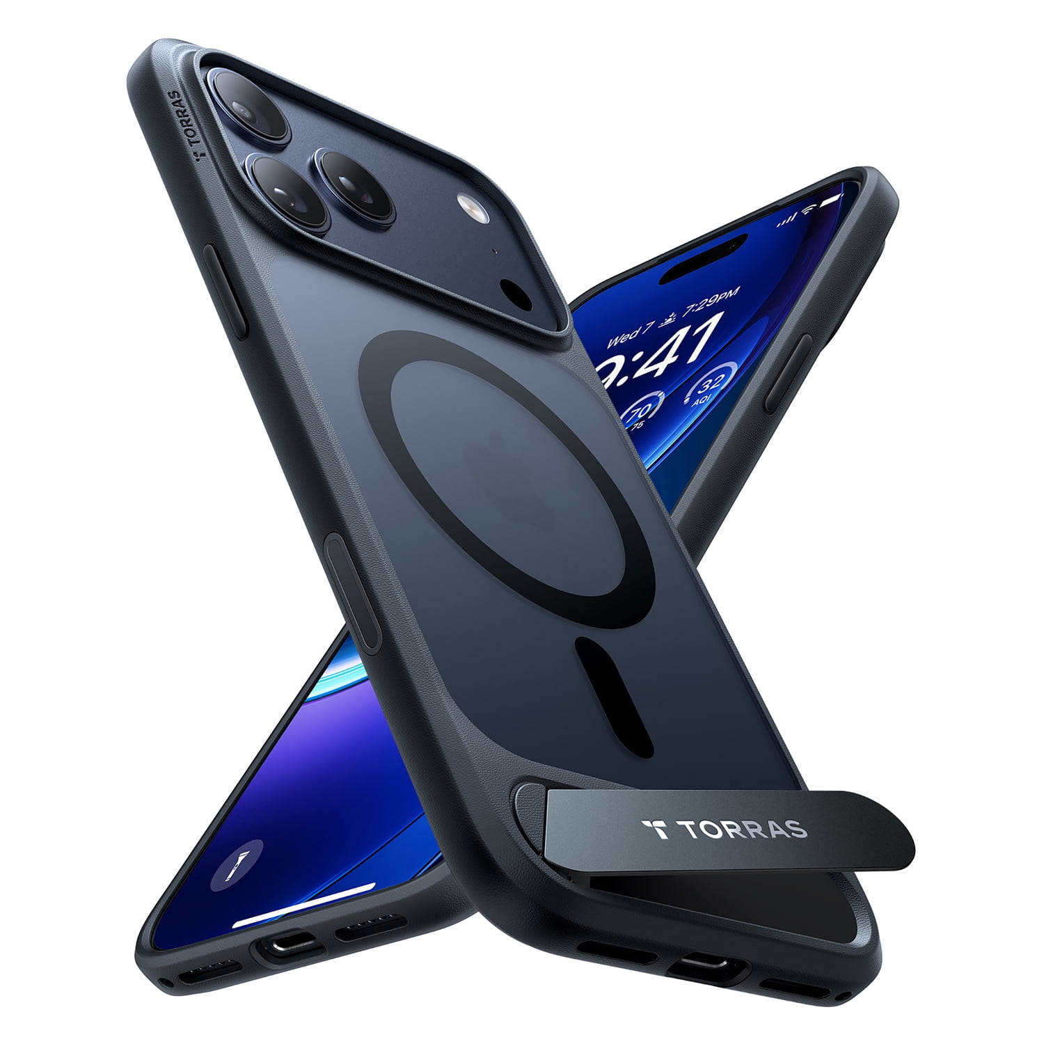 TORRAS Ostand L1 Professional Multi-Angle Magnetic Stand Case, iPhone 17 Pro