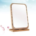 thumbnail image 3 of 1PC Desktop Makeup Mirror Wooden Folding Mirror Large Cosmetic Makeup Mirror, 3 of 7