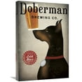 thumbnail image 1 of Global Gallery's 'Doberman Brewing Company' By Ryan Fowler Stretched Canvas Wall Art, 1 of 4