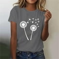 thumbnail image 2 of Kaemgyyd T-Shirt Grande Taille pour Femmes, Mignon, à Imprimé Graphique, Col Rond, Doux, Léger, Manches Courtes, 2 of 4