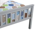 thumbnail image 2 of Topcobe Twin Size Wooden Captain' s Platform Bed with Trundle for Bedroom Dorm, Gray, 2 of 7