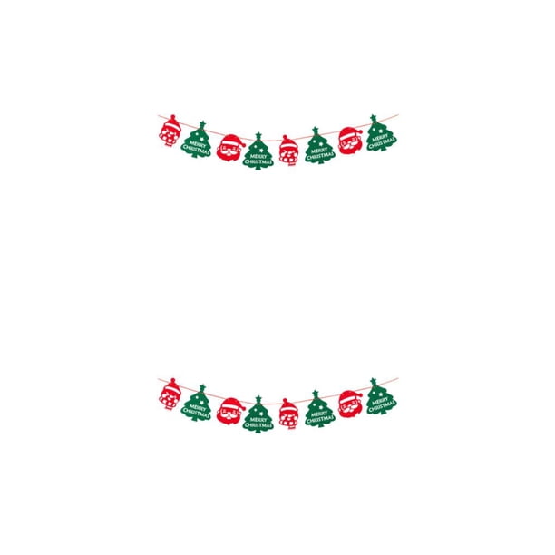 Matsuzay Decoración navideña Suministros de fiesta premium adecuados para cualquier lugar Suministros para fiestas multicolor Feliz Navidad multicolor Feliz Navidad 2Conjunto