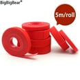 thumbnail image 1 of 5m/roll Cable Ties Reusable Loop Bundle Self Adhesive Red Nylon Strap Organizer Clip Wire Holder Management Fastening Tape width 15mm 30 rolls, 1 of 5