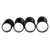 drum Finger Sleeve, 4 Pcs Silicone Knocking Playing Finger Picks Cover Percussion Instrument Drum Mallet Finger Sleeves(Black)