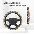 thumbnail image 3 of Fotbe Sunflower Turtle Funda para Volante Universal de 15 pulgadas, Accesorios para Auto para Hombre y Mujer, Protector de Volante Cómodo para SUV y Sedán, 3 of 6