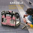 thumbnail image 5 of Katziela Luxury Rider Pet Carrier with Removable Wheels and Double Telescopic Handle, 5 of 9