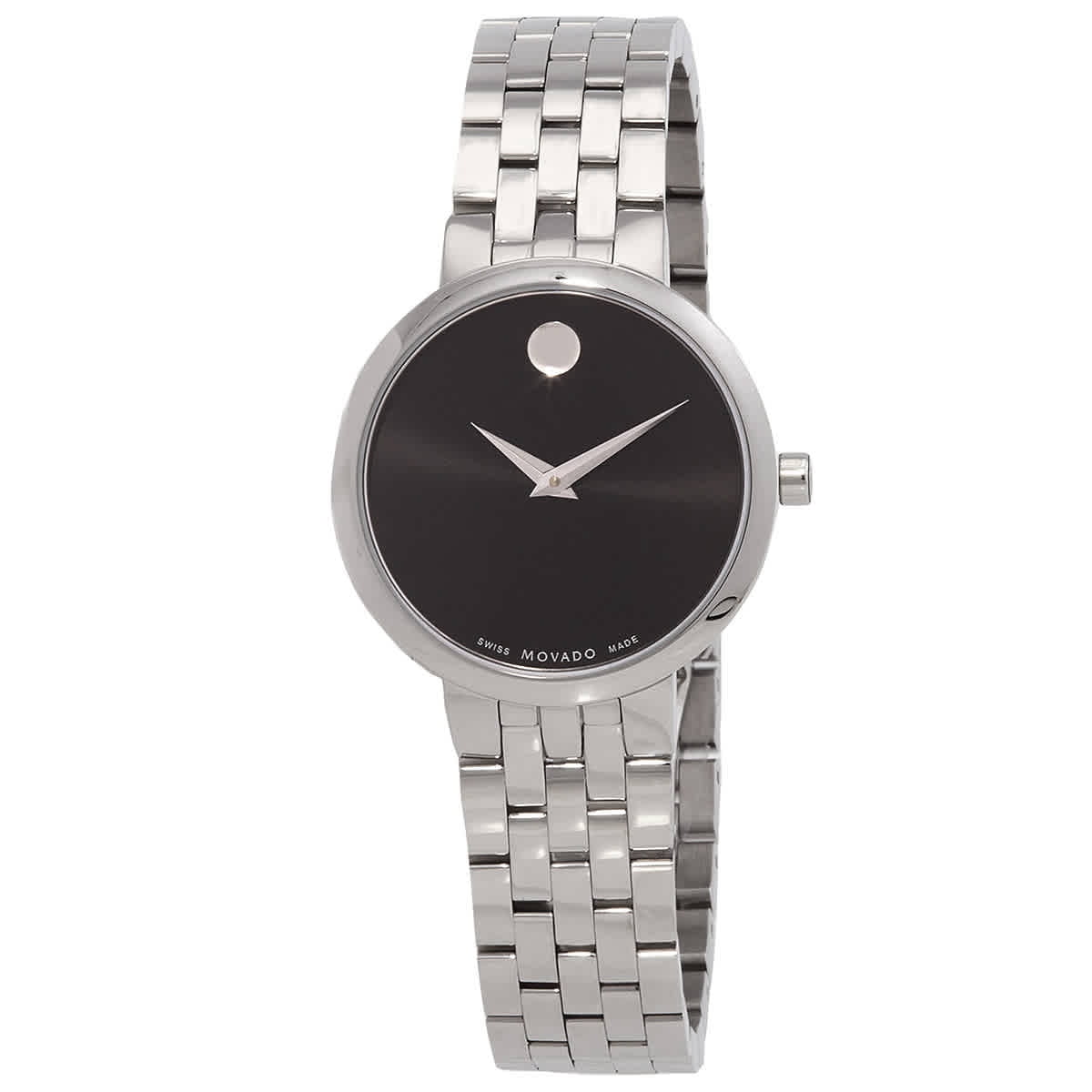 Movado Museum 28mm Steel Black Dial Quartz Ladies Watch  display picture 3