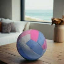 LOLIPPYY Soft Plush Volleyball Pillow, Multi-Color Decorative Sports Cushion for Fans and Home Decor