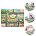 thumbnail image 1 of WEUVEB Childrens Toy Game Mat with Car Toys and Traffic Signs Simulation Design for Indoor Play 1Set, 1 of 8