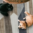 thumbnail image 4 of ReaLife Rugs Machine Washable Area Rug Runner - Living Room Bedroom Bathroom Kitchen Entryway Office - Padded Low Pile Stain Resistant Premium - Modern Geometric - Theo - Beige 2'6" x 8', 4 of 7