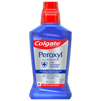 Colgate Peroxyl Mouth Sore Rinse Wash, 1.5% Hydrogen Peroxide, Mild Mint, 16.9 fl oz