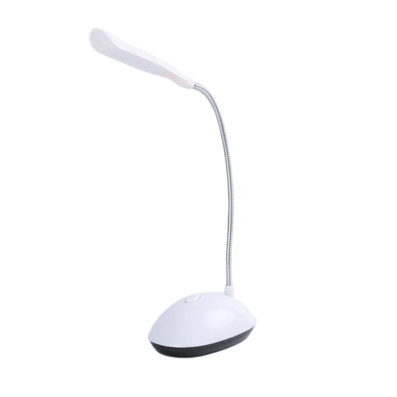 Battery Powered Mini LED Desk Lamp 360 Degree Rotation Adjustable Gooseneck Hose Eye for Protection Study Table Reading Night Lights