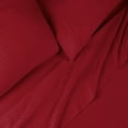 thumbnail image 4 of Egyptian Cotton 650 Thread Count Stripe Sheet Set, California King, Burgundy by Superior, 4 of 6
