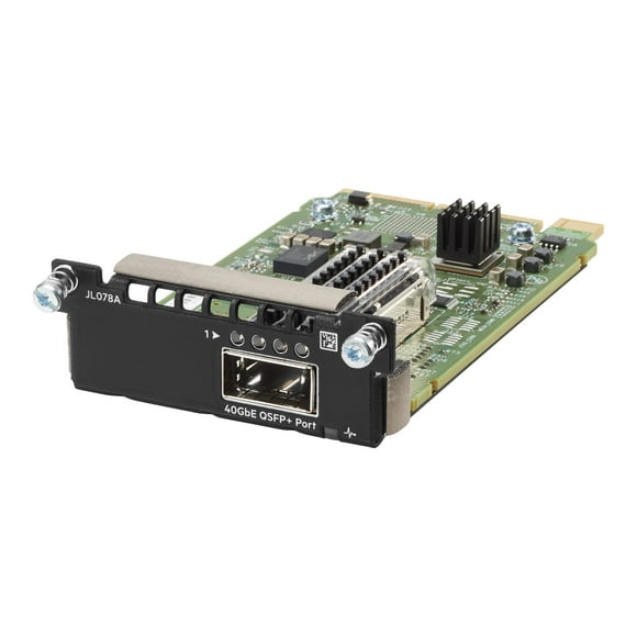 HPE Aruba 3810M 1QSFP+ 40GbE Module - Network device accessory kit - for HPE Aruba 2930M 24 Smart Rate POE+ 1-Slot, 3810M 16SFP+ 2-slot Switch
