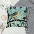 thumbnail image 2 of Qinduosi Strawberry Thief Design Decorative Throw Pillow Cover Soft Velvet Throw Pillowcases Home Decor Living Room Cushion Cover for Bed Couch Car White, 2 of 5