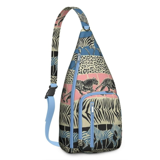 Rainbow Horse Lover's Sling Bag - Unicorn & Flower Crossbody Backpack (Cute Foal Design, Multi-Occasion Use)