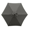 thumbnail image 2 of Maypex Outdoor Patio Umbrella, 7.5 Ft, Dark Gray, Weather Resistant, Steel Frame, Crank No Tilt, 2 of 4