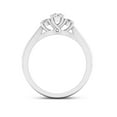 thumbnail image 3 of Imperial 1/2Ct TDW Diamond 10k White Gold Three Stone Engagement Ring (H-I, I2), 3 of 4