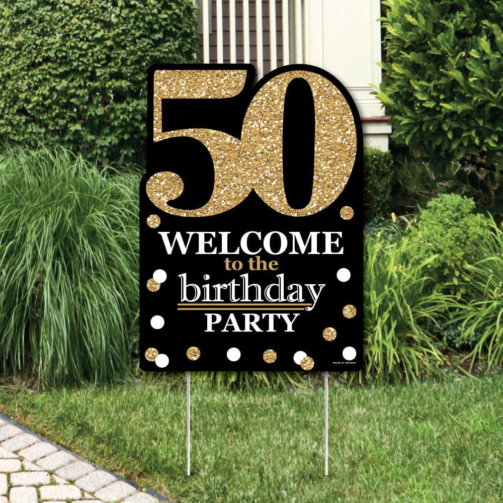 adult-50th-birthday-gold-party-decorations-birthday-party-welcome-yard-sign-walmart