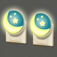 thumbnail image 1 of Children's night light power outlet [2-pack] with dusk sensor small LED Quran wall lamp for baby room, wall mounted night light, corridor, 1 of 5
